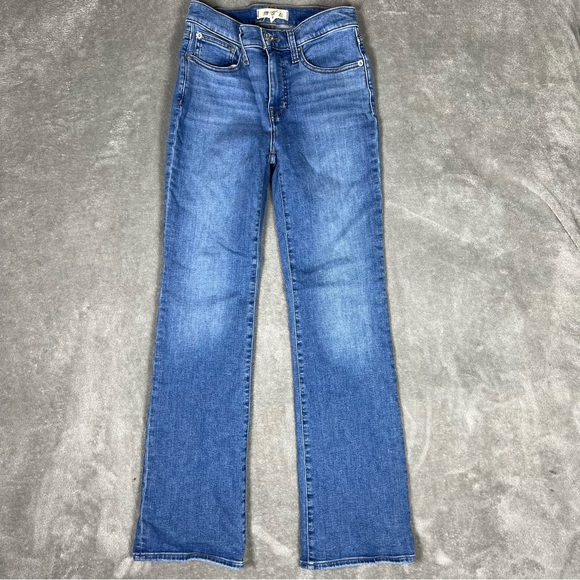 Madewell Jeans Womens 26 Kick Out Full Length Stretch Straight Leg Bootcut Denim - Picture 4 of 11